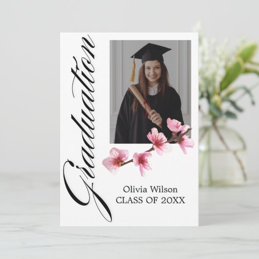 Geloof in je dromen afstuderen kaart (Staand voorkant)