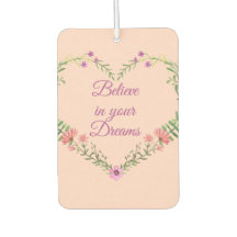 Geloof in je dromen - dubbelzijdig Floral Heart