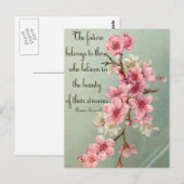 Geloof in je dromen Eleanor Roosevelt Briefkaart (Voorkant / Achterkant)