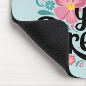 Geloof in je dromen Floral Whimsical Art Muismat (Hoek)