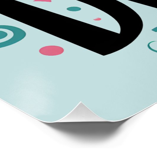 Geloof in je dromen Floral Whimsical Art Perfect Poster (Hoek)