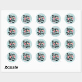 Geloof in je dromen Floral Whimsical Art Ronde Sticker (Vel)