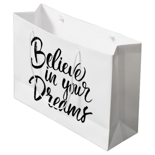 Geloof in je dromen groot cadeauzakje (Voorkant Gekanteld)