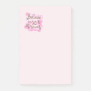 Geloof in je dromen post-it® notes