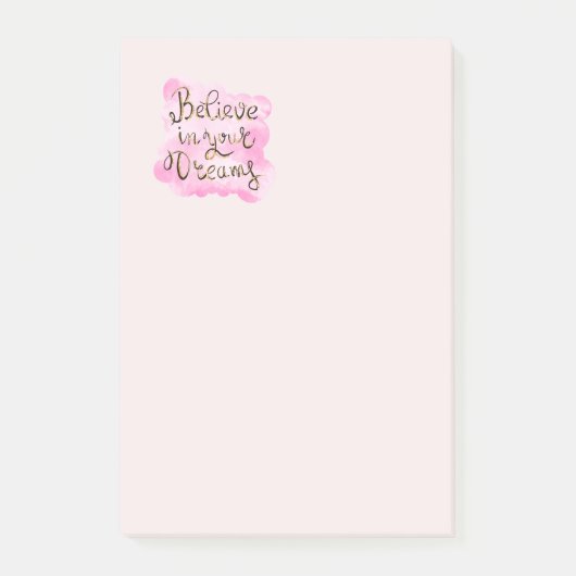 Geloof in je dromen post-it® notes (Voorkant)