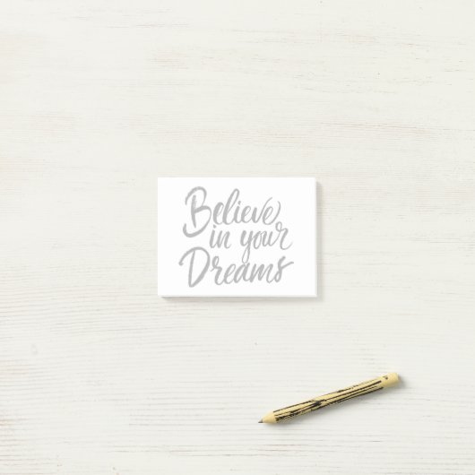 Geloof in je dromen post-it® notes (Op bureau)