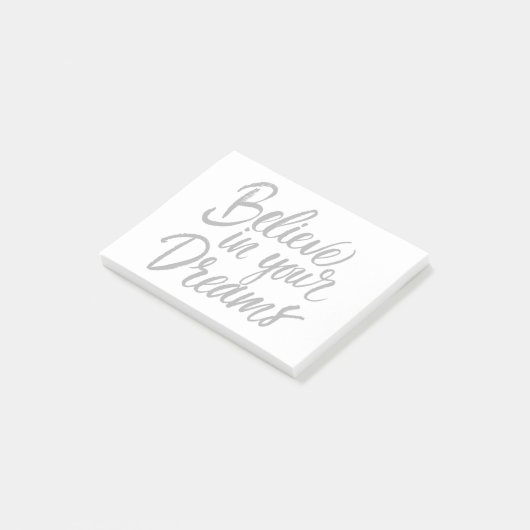 Geloof in je dromen post-it® notes (Schuin)