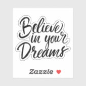 Geloof in je dromen sticker (Vel)