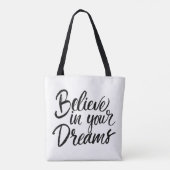 Geloof in je dromen tote bag (Achterkant)