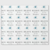 Geloof in je dromen Verjaardag Cadeaupapier (Vlak)