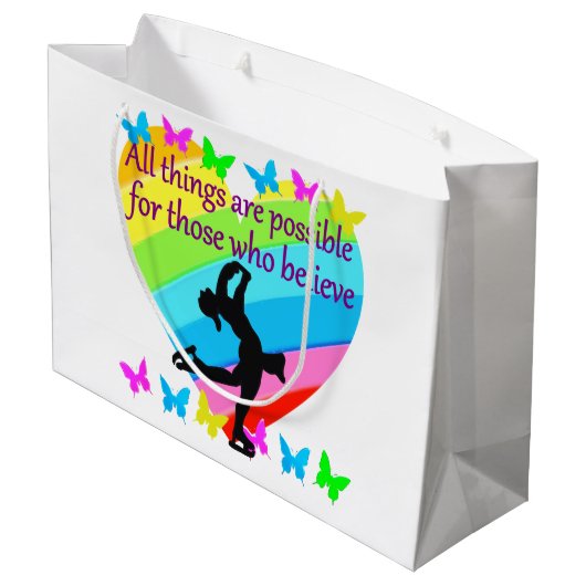 GELOOF IN JE DROMEN VOOR KUNSTSCHAATSEN GROOT CADEAUZAKJE (Achterkant Gekanteld)