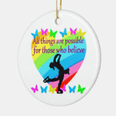 GELOOF IN JE DROMEN VOOR KUNSTSCHAATSEN KERAMISCH ORNAMENT (Links)