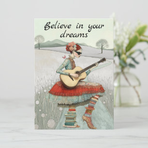 Geloof in je dromen Wenskaart Kaart