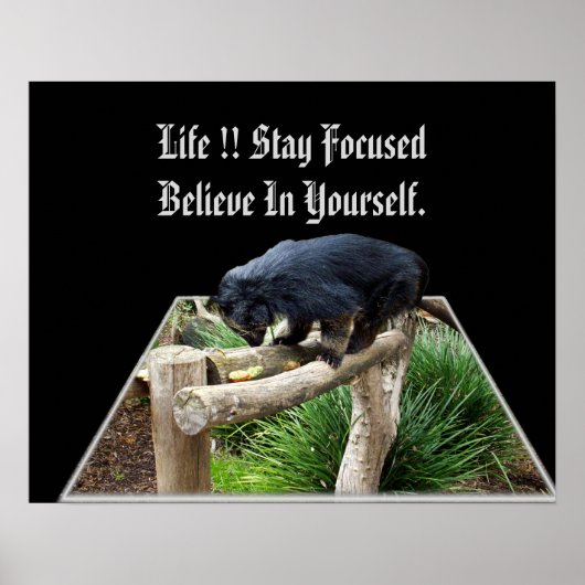 Geloof in je eigen boodschap met Bearcat, Poster (Voorkant)