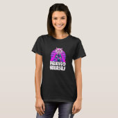 Geloof in je eigen kool Funny Sarcastic Cat Graph T-shirt (Voorkant volledig)