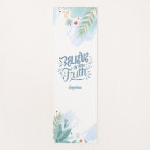 Geloof in je geloof Winter Vibes Bijbel vers Yogamat (Voorkant)