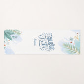 Geloof in je geloof Winter Vibes Bijbel vers Yogamat (Voorkant (horizontaal))