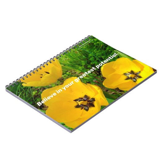 Geloof in je grootste potentieel. notitieboek (Linkerzijde)