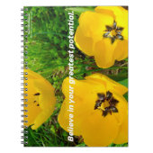 Geloof in je grootste potentieel. notitieboek (Voorkant)