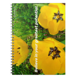 Geloof in je grootste potentieel. notitieboek