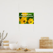 Geloof in je grootste potentieel. poster (Keuken)