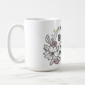 Geloof in je magie - Inspirerend bloemen Koffiemok (Links)