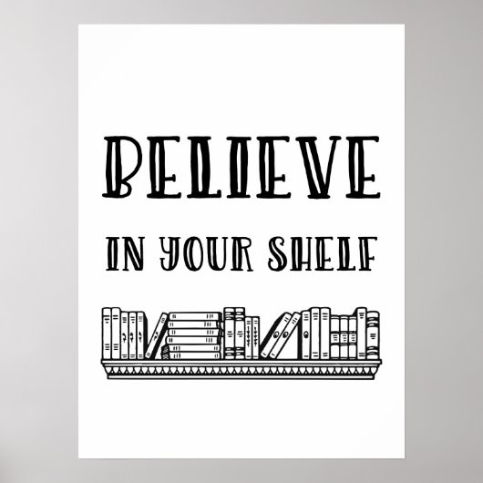 Geloof in je plank poster (Voorkant)