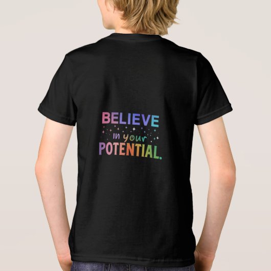 Geloof in je potentieel Tri-Blend shirt (Achterkant)