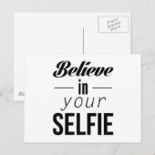 Geloof in je Selfie Briefkaart (Voorkant / Achterkant)