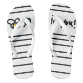 Geloof in je! teenslippers (Voetbed)