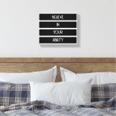 Geloof In Je Vermogen Canvasprint Canvas Afdruk (Insitu (Slaapkamer))