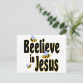 Geloof in Jesus Black Briefkaart (Staand voorkant)