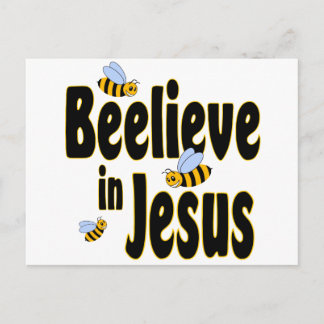 Geloof in Jesus Black Briefkaart