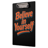 Geloof in jezelf - 3D Bold Typography Klembord (Links)