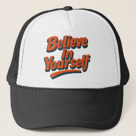 Geloof in jezelf - 3D Bold Typography Trucker Pet