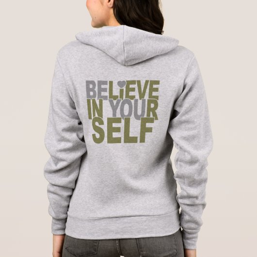 GELOOF IN JEZELF aangepaste naam Hoodie (Achterkant)