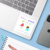 Geloof in jezelf - ADHD EN IK stickers (Laptop met iPhone)