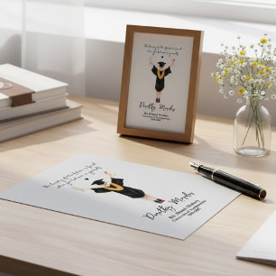 Geloof in jezelf Afstudeer Naam Diploma Ontwerp Canvas Afdruk
