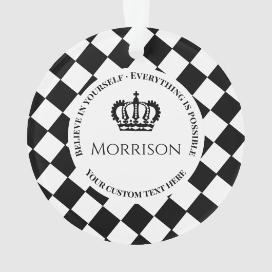 Geloof in jezelf ・ Alles is mogelijk Ornament (achterkant)