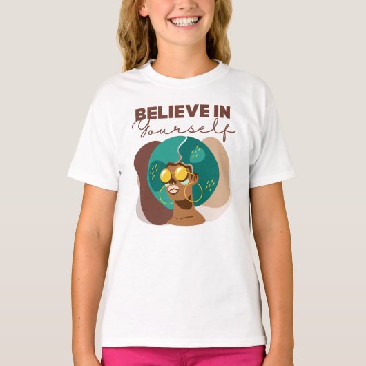 Geloof in jezelf baby T-shirt (Voorkant)