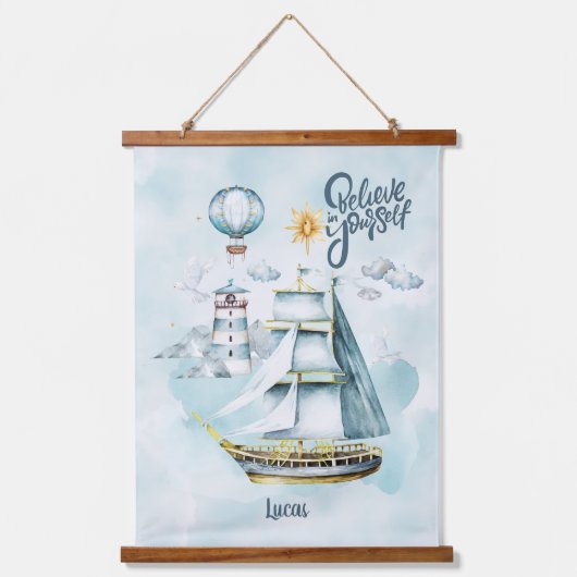 Geloof in jezelf  babydeken hangend wandkleed (Voorkant)