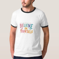 Geloof in jezelf Basic Ringer T-shirt