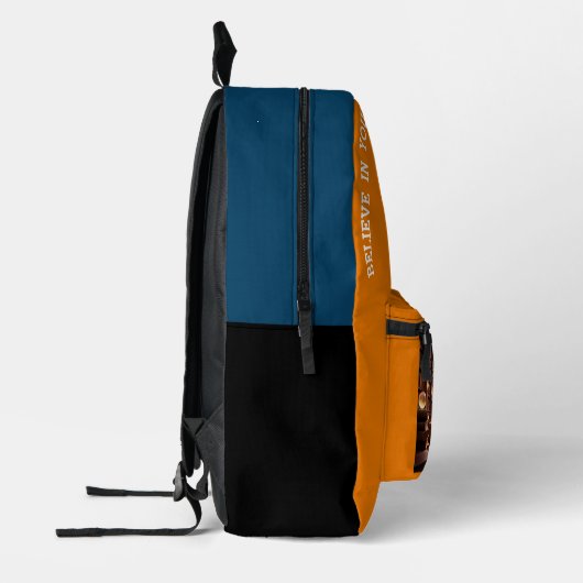 Geloof in jezelf.. bedrukte rugzak (Links)