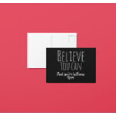 Geloof in jezelf, bevrediging briefkaart