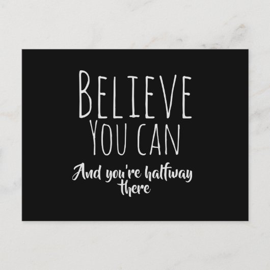 Geloof in jezelf, bevrediging briefkaart (Voorkant)