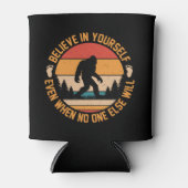 Geloof in jezelf Bigfoot Black Blikjeskoeler (Voorkant)