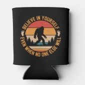 Geloof in jezelf Bigfoot Black Blikjeskoeler (Achterkant)