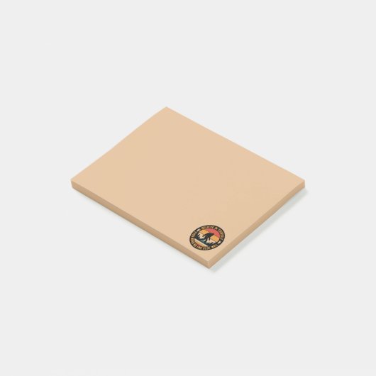 Geloof in jezelf Bigfoot Black Post-it® Notes (Schuin)