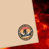 Geloof in jezelf Bigfoot Black Post-it® Notes