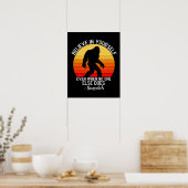Geloof in jezelf, Bigfoot Motivatie Poster (Keuken)